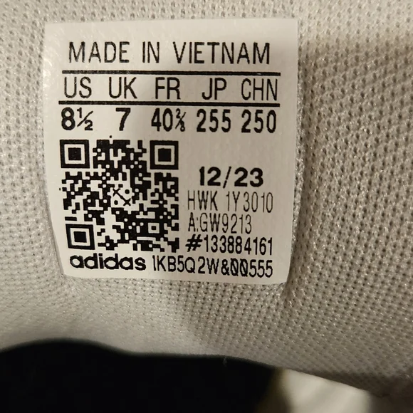 Adidas Womens Size 8½ White Grand Court 2.0 Leather Shoe - Picture 5 of 6